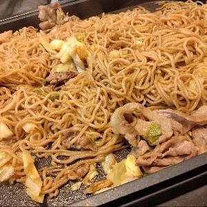 簡単、ウスターソース焼きそば